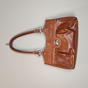 Etienne Aigner Crocodile‎ Embossed Brown Leather Purse